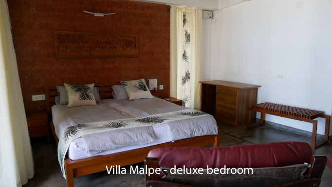 King size bed and furniture in bedroom